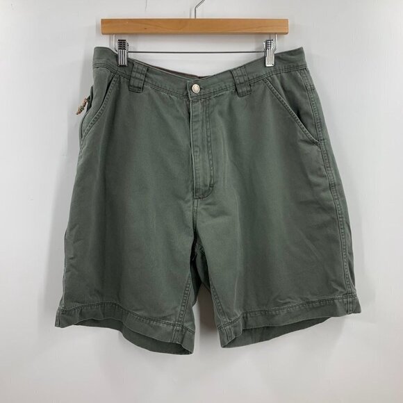 Woolrich Men's Flat Front Cotton‎ Cargo Outdoor 8 Inch Inseam Short Size 36 - Picture 1 of 12